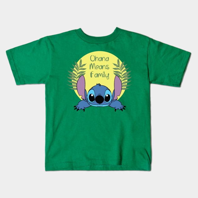 " Ohana Means Family " - Lilo & Stitch Kids T-Shirt by MeowNinja